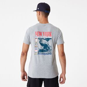 newera New York Yankees MLB Team Graphic Grey T-Shirt - Grey - Size: S - male