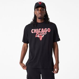 newera Chicago Bulls Team Script Black Oversized T-Shirt - Black - Size: S - male