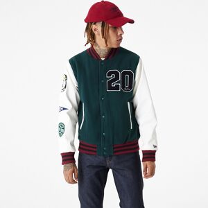 newera New Era Lifestyle Green Varsity Jacket - Green - Size: L - male