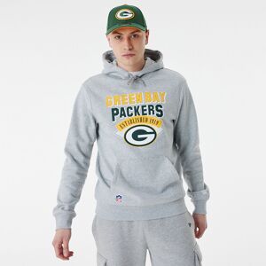 newera Green Bay Packers NFL Team Graphic Grey Pullover Hoodie - Grey - Size: XS - male
