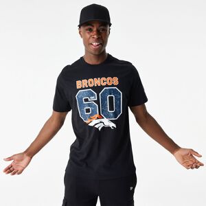 newera Denver Broncos NFL Wordmark Black T-Shirt - Black - Size: S - male