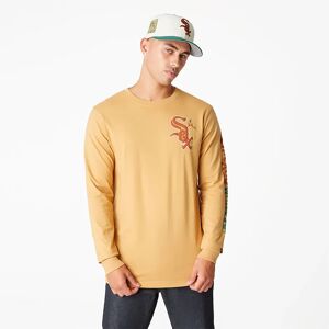 newera Chicago White Sox Camp Beige Long Sleeve T-Shirt - Brown - Size: S - male