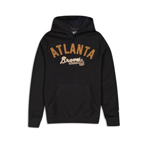 newera Atlanta Braves MLB Cord Black Pullover Hoodie - Black - Size: M - male