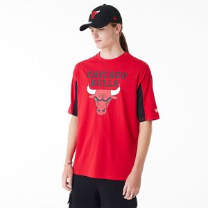 newera Chicago Bulls NBA Mesh Panel Red Oversized T-Shirt - Red - Size: XL - male