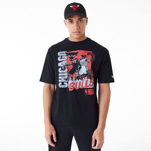 newera Chicago Bulls NBA Player Graphic Black Oversized T-Shirt - Black - Size: S - male