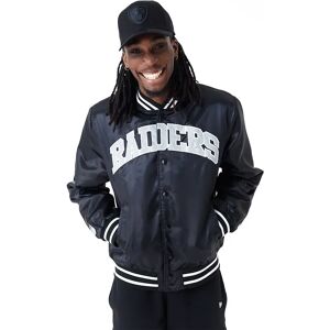 newera Las Vegas Raiders NFL Satin Black Bomber Jacket - Black - Size: M - male