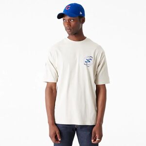 newera Chicago Cubs Baseball Oversized Graphic Stone T-Shirt - Cream - Size: 2xl - male