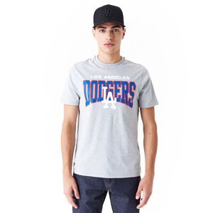 newera LA Dodgers MLB Arch Wordmark Graphic Grey T-Shirt - Grey - Size: 2xl - male