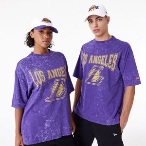 newera LA Lakers NBA Washed Purple Oversized T-Shirt - Purple - Size: S - male