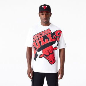newera Chicago Bulls NBA Large Wordmark White Oversized T-Shirt - White - Size: XL - male