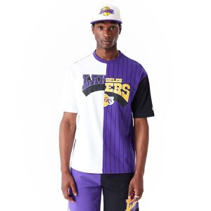 newera LA Lakers NBA Half Pinstripe Purple Oversized T-Shirt - Purple - Size: M - male