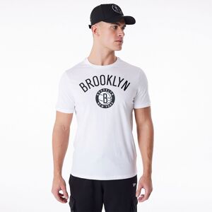 newera Brooklyn Nets NBA Regular White T-Shirt - White - Size: S - male