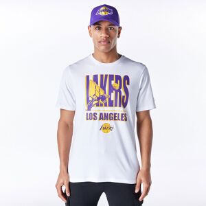 newera LA Lakers NBA Graphic White T-Shirt - White - Size: S - male