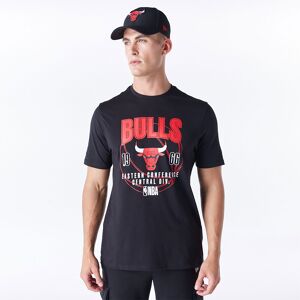 newera Chicago Bulls NBA Graphic Black T-Shirt - Black - Size: S - male