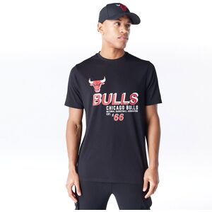 newera Chicago Bulls NBA Graphic Black and Red T-Shirt - Black - Size: S - male