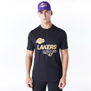 newera LA Lakers NBA Graphic Black T-Shirt - Black - Size: S - male