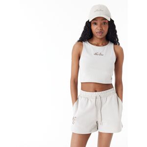 newera New Era Womens Stone Crop Tank Top - Cream - Size: S - female