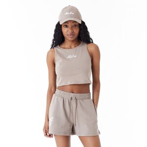 newera New Era Womens Brown Crop Tank Top - Brown - Size: S - female