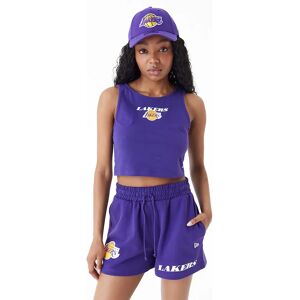 newera LA Lakers Womens NBA Team Logo Purple Crop Tank Top - Purple - Size: S - female