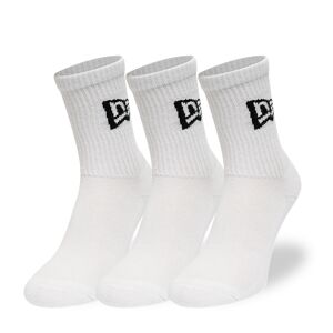 newera New Era Flag 3 Pack Crew White Sock - White - Size: 4346 - male