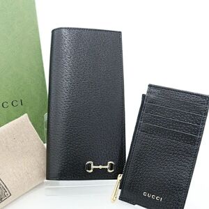 Gucci long with horse bit 746038 black