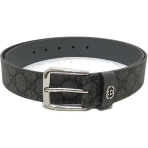 Gucci Belt with interlocking G detail Blue Black canvas GG Supreme Canvas 673921FABY3124495