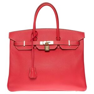 Hermes Rare Birkin 35 Candy handbag in Rose Jaipur Epsom leather, Permabrass HW - Size: 35 x 25 x 18 cm (13.8 x 9.8 x 7.1 Inches) Reference: 100957 General condition: 7.5/10 Sold with tirette, clochette, padlock, keys In excellent condition despite slight
