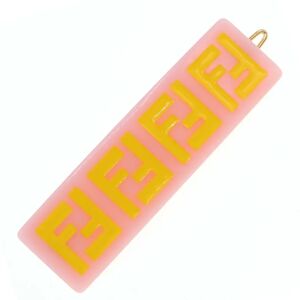 Fendi Hair Clip JFP402 Pink Yellow 100% Acetate KIDS Barrette