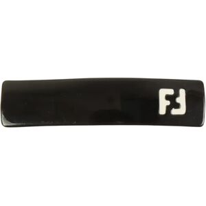 Fendi Logo Hair Clip Black