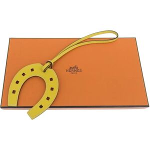 Hermes Paddock Charm Keychain Swift Yellow