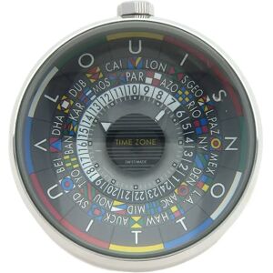 LOUIS VUITTON Q5Q000 Table Clock Stainless Steel Unisex