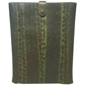 Bottega Veneta Green Lizard IPad Case