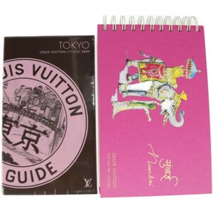 LOUIS VUITTON Tokyo Guidebook 2009 Leiji Matsumoto Collaboration R07125 Paper Pink Multicolor India Mumbai Carnet de voyage travelogue with picture book