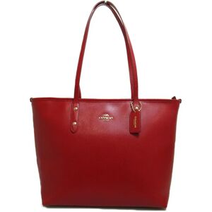 COACH Tote Bag Red leather F36875