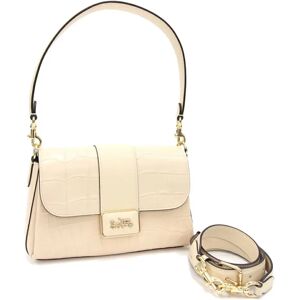 COACH Shoulder Bag Grace CE605 Light Beige Leather Women's