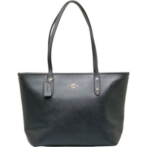 COACH City Tote Bag F16224 Navy Leather Women's