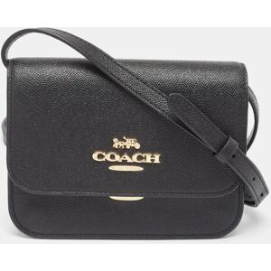 COACH Black Leather Mini Brynn Crossbody Bag