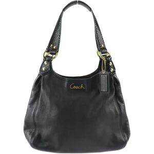 COACH bag shoulder F21926 leather black gold hardware handbag