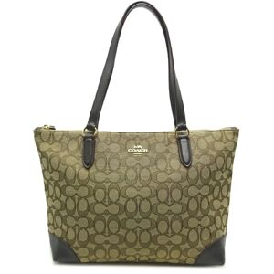 COACH Tote Bag Women's Shoulder F29958 Signature Canvas Mocha [Brown]