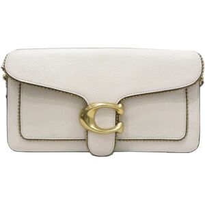 COACH Tabby Shoulder Bag 26 73995 Handbag Ivory Leather Women Men