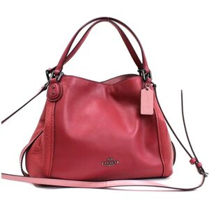 COACH Shoulder Bag Edie 28 Tote Leather Pink 57645  Ladies