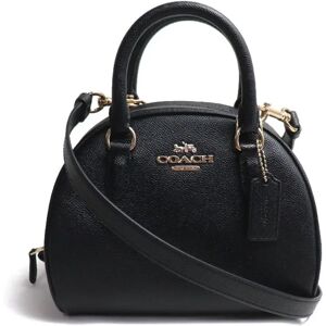 COACH Sydney Satchel 2Way Shoulder Bag Black CA202 IMBLK Outlet Ladies