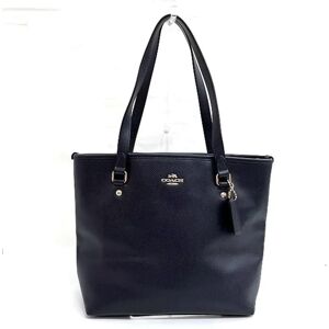 COACH navy leather bag tote handbag ladies