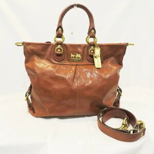 COACH Madison 12935 Leather 2WAY Bag Shoulder Tote Ladies