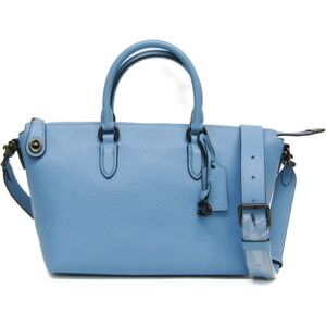 COACH Kara Satchel CE741 Women's Leather Shoulder Bag Blue