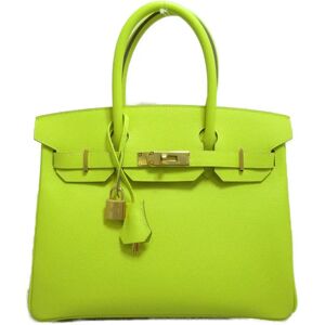 Hermes Birkin 30 Lime handbag Yellow Lime Epsom leather