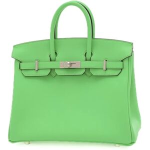 Hermes Birkin 25 Handbag Swift Vert Comic B engraved