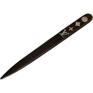 LOUIS VUITTON Monogram Paper Knife Brown Wood Women's