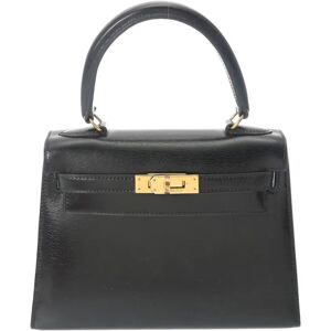 Hermes Kelly Black - ○S stamp [circa 1989] Women's Box Calf Handbag