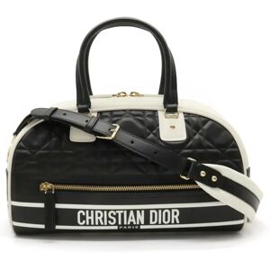 Christian Dior Macrocanage Vibe Bag Shoulder Leather Black M6202OFCA_M911